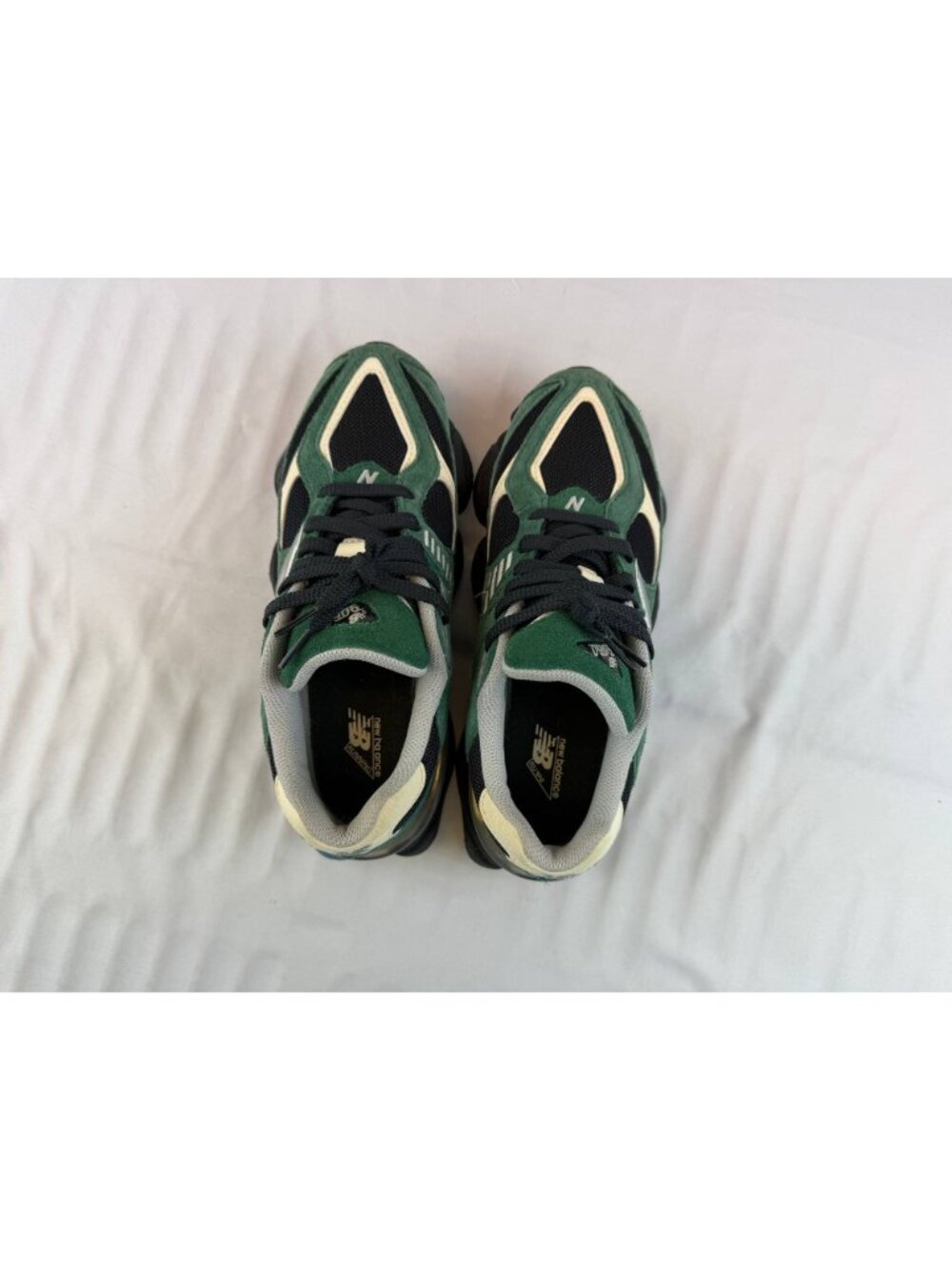NEW BALANCE 9060 TEAM FOREST GREEN BLACK SUEDE MEN'S 7US U9060VRA - Picture 5 of 7